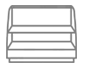 Supermarket counter cabinet